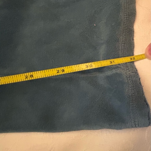 Juicy Couture dark teal wide-leg velour track pants - Picture 4 of 6